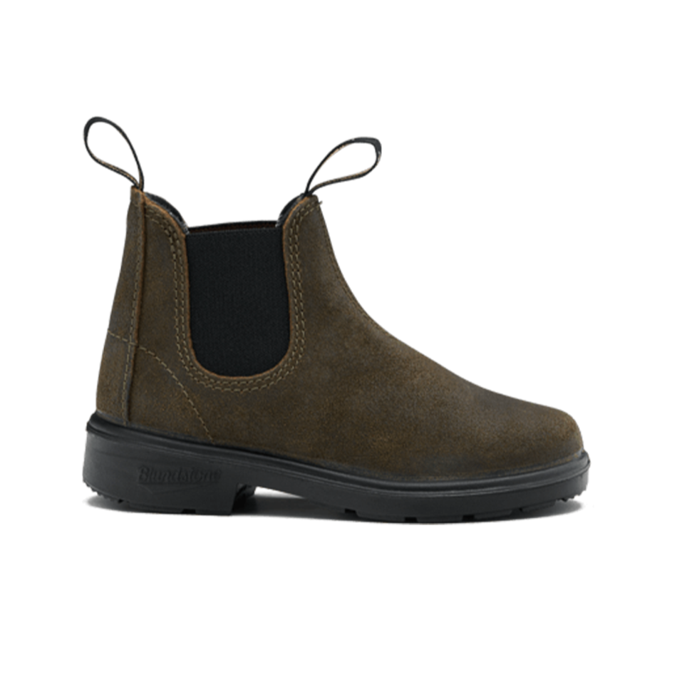 Waxed suede boots